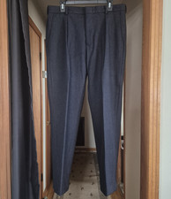 Vintage Polo Ralph Lauren Men's Dress Slacks Charcoal Gray Pleats 32 X 29