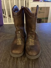 Disney Toy Story Woody Little Boy Size 11 Brown Zip Cowboy Western Boots