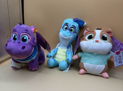 Vida the Vet Plush Set Juno Hippo Tidbit Turtle Popcorn Hamster New With Tags