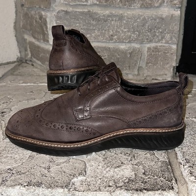 Near Mint Ecco ST.1 Hybrid Brogue Wingtip Oxford Dress Shoes 7 - 7.5 Men