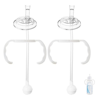 Straw Sippy Cup Conversion Kit for Dr Brown Narrow Nack Baby Bottles, Soft to...