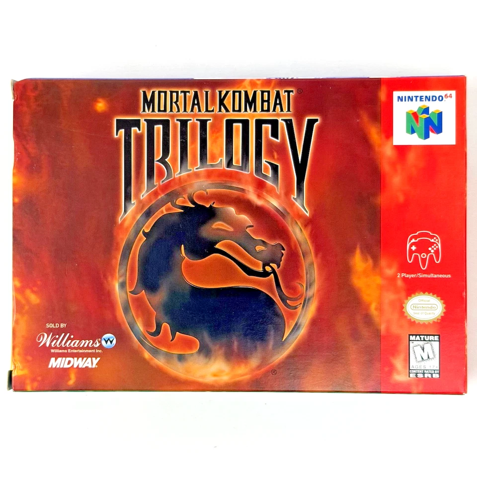 Mortal Kombat Trilogy (Nintendo 64 N64) Game Box Manual Liner Vintage 1996 VGC - Image 2 of 4