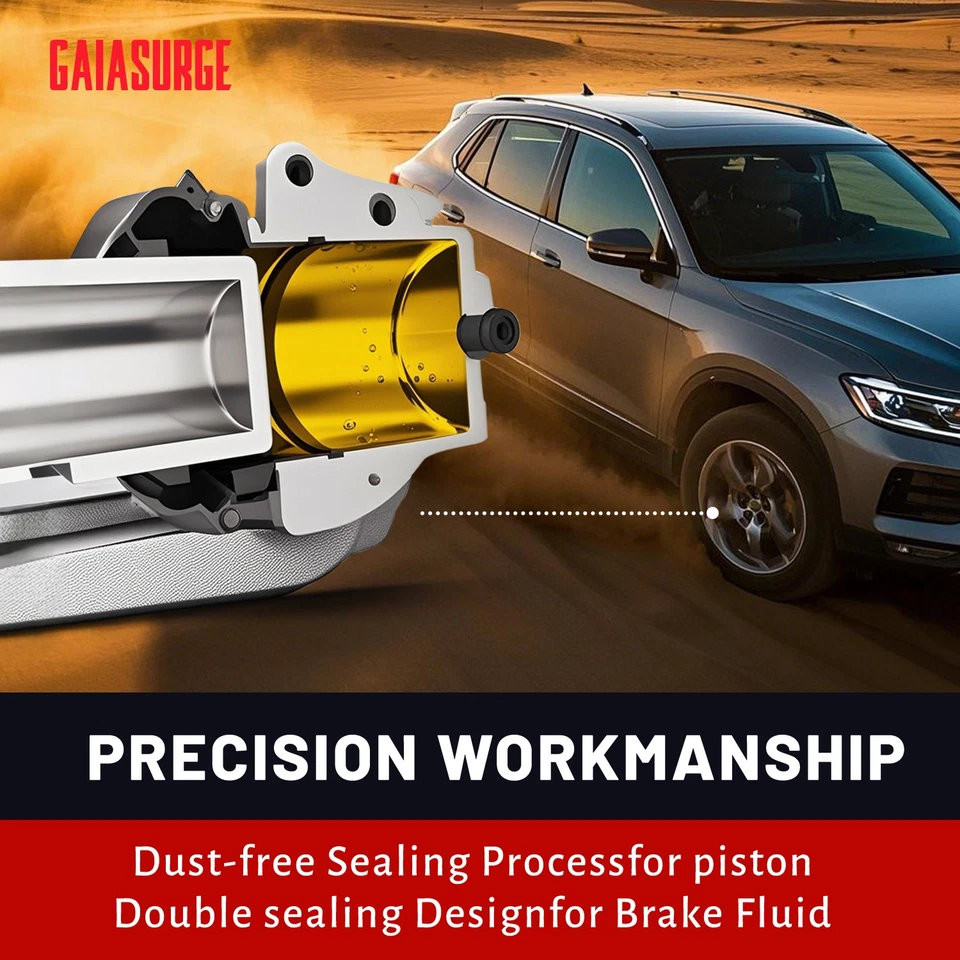 Pair Front Brake Calipers with Bracket for Honda Accord 1998-2002 Acura TL RL Foto 4 de 4