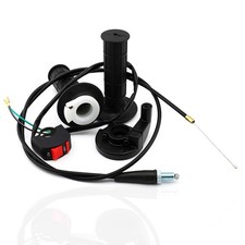 22mm 7/8 Inch Twist Throttle Accelerator Handle Grip Cable Switch Kit ATV