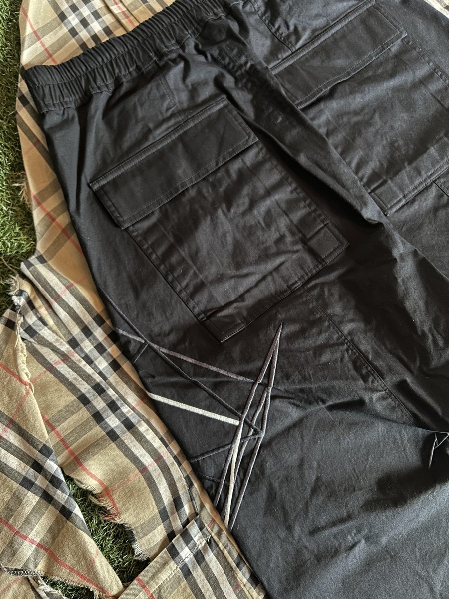 Rick owens 19SS バベル クロップドパンツ Rick Owens Shorts Men 40 Black Babel SS19 Geometric Cyclops Pod