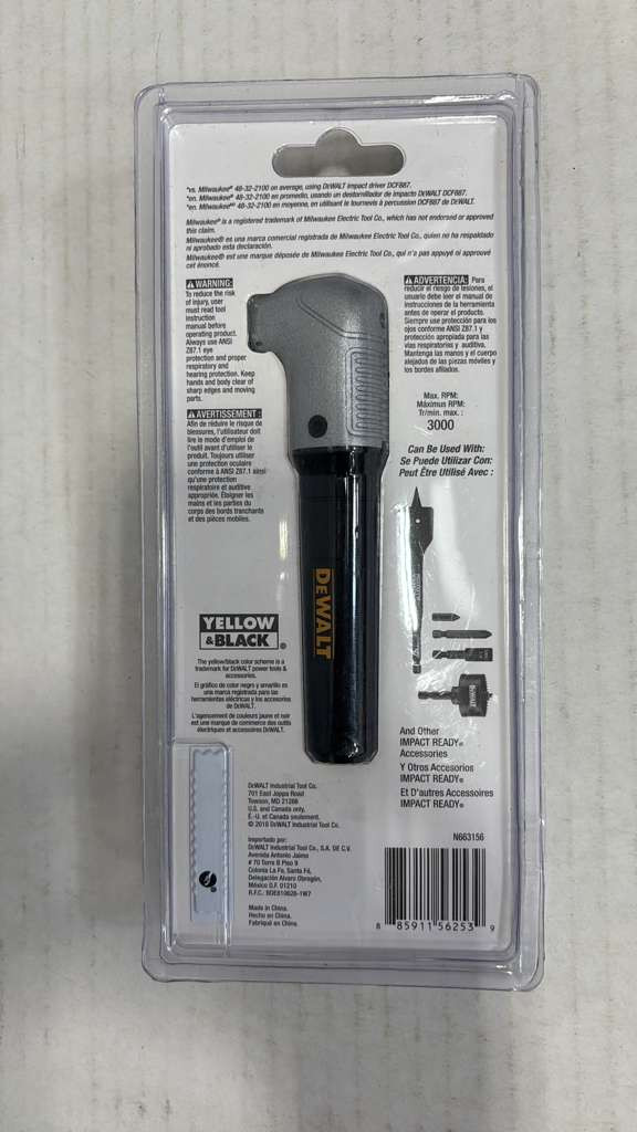 DEWALT DWARA120 Right Angle Attachment Impact Ready
