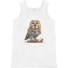 'Tawny Owl Calling' Adult Vest / Tank Top AV055968