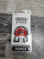 Battle Sports Youth Fang Mouthguard 2-Pack With Straps