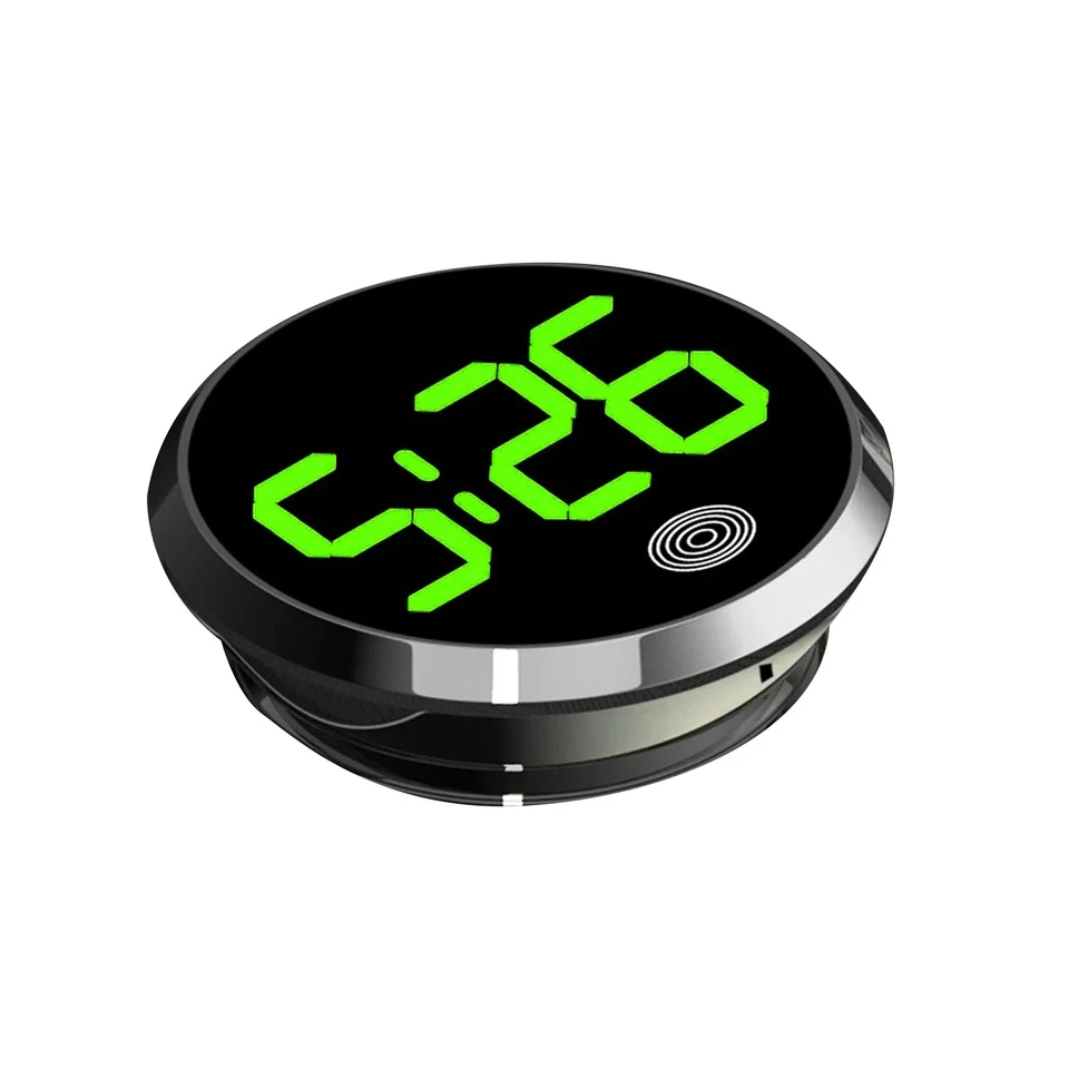 Nuevo reloj digital de tablero verde/rojo para tablero de coche mini vehículo electrónico Foto 3 de 4