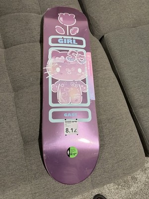 NEW!!!  Hello Kitty GIRL 50th Anniversary Skate Deck 8.12 GASS Board Rare Find