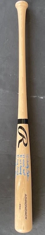 Dusty Baker Hand Signed Autographed Stat Bat Gold Glove World Series Tristar