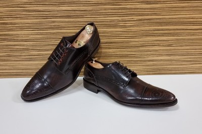 Lloyd Ramiro Budapester Brogues Halbschuhe Leder Gr. 8,5 = 42   42,5 NEU