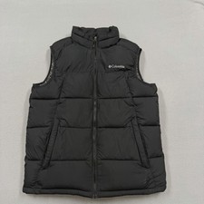 Columbia Vest Mens Medium Black Omni Heat Puf...