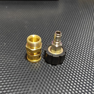 #ad 1set M22 14mm to 1 4 Inch Quick Connect Pressure Washer Wand Adapter Set New $10.00