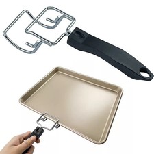 Poignée de poêle à griller pour four, support de four noir, isolation thermique