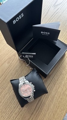 Hugo Boss Damen Chronograph HB-438   Edelstahl, Rosé Zifferblatt, OVP