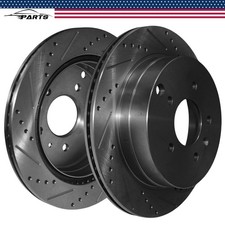 303mm Rear Drilled Brake Rotors For Chevy Equinox Captiva Sport Suzuki XL-7 VUE