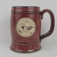 2014 Saint Arnold Oktoberfest Stoneware Beer Stein Sunset Hill SHS Handcrafted