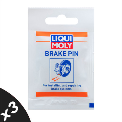 LIQUI MOLY Bremsbolzenfett synthetischer Schmierstoff für Bremssysteme 3x5g