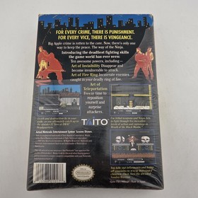 Wrath of the Black Manta Nintendo NES - Solo caja con tarjeta de registro - Shrink (sin juego)