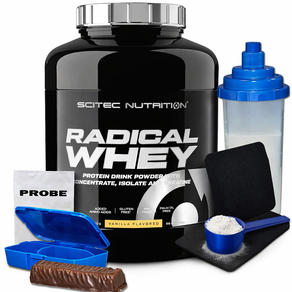 2695 EURkg Scitec Nutrition Radical Whey Eiwei 2000g Pulver Dose Bonus 12190₽
