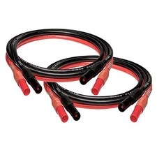 CNCESS CESS-216 Safety Banana Plug Male to Male Digital Multimeter Test 3 Feet