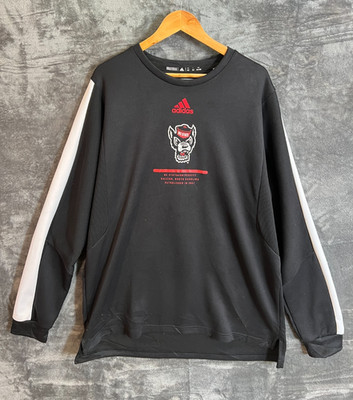 Adidas NC State Wolfpack Sweatshirt Herren XLT NCAA Pullover Schwarz Logo 1XL