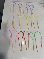 Knitpal Set Of 18 Bamboo Circular Knitting Needles 2.25mm To 10mm