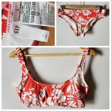 Gap Brand Scoop neck Bikini top with matching bikini bottoms Size Large