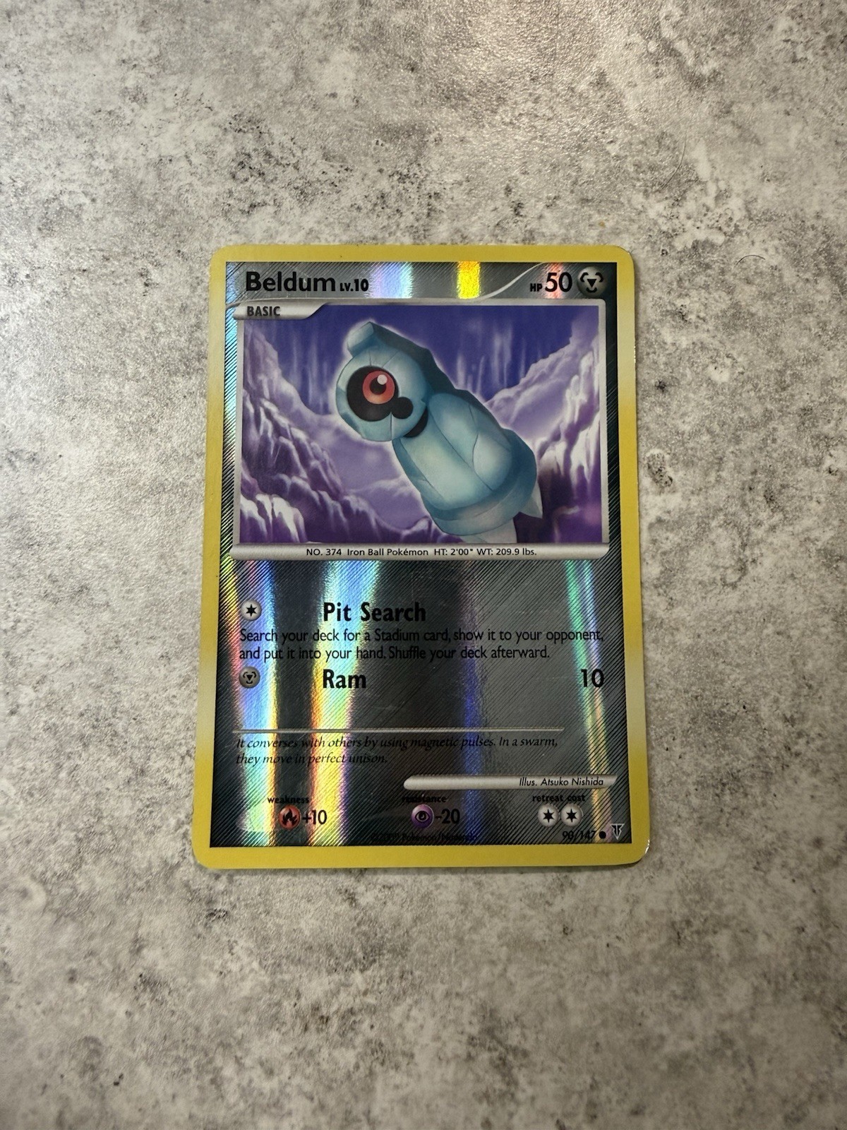 Pokemon Card - Beldum Supreme Victors 90/147 Reverse Holo