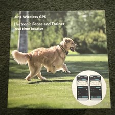 3in1 GPS Wireless Dog Collar, Electronic Fence and Trainer Real Time Locator NEW