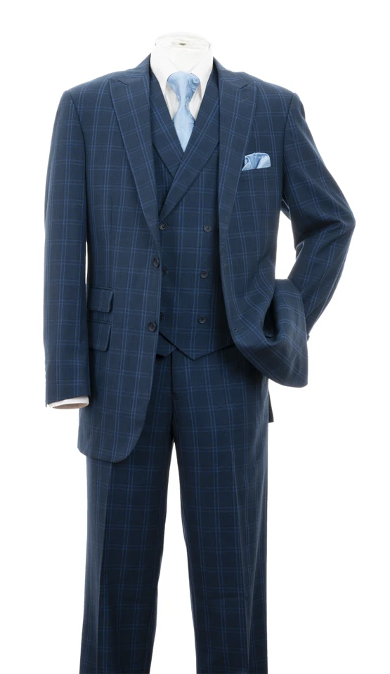 Men's 3 Piece Luxurious Suit With Vest Pants Two Button Two Side Vents Moden Fit - Image 4 of 4