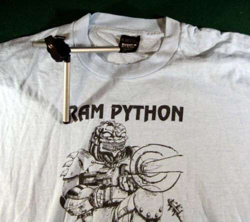 Camiseta Vintage Años 90 Señores de la Batalla del Siglo XXIII Azul Ram Python (1992) XL - Imagen 2 de 3