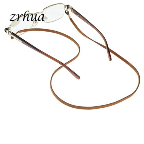 Leather Pu suede Cord Sunglasses Reading Glasses Eyeglass Holder Strap Chain - Picture 2 of 5