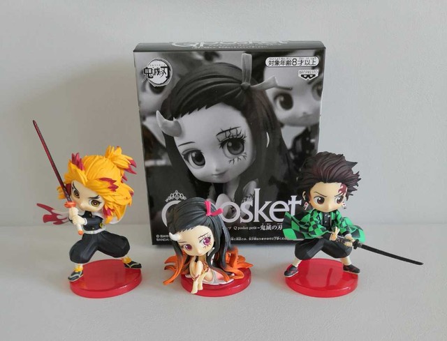 Kimetsu no Yaiba Demon Slayer Qposket petit Action Figure Tanjiro Nezuko Rengoku | eBay