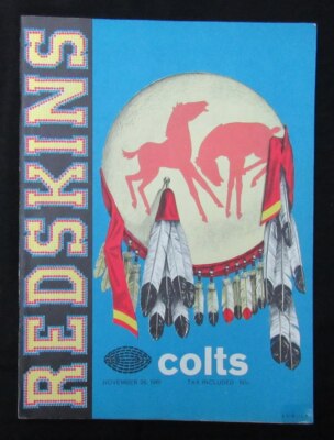 November 26, 1961 Redskins vs. Baltimore Colts Football Game Program ...