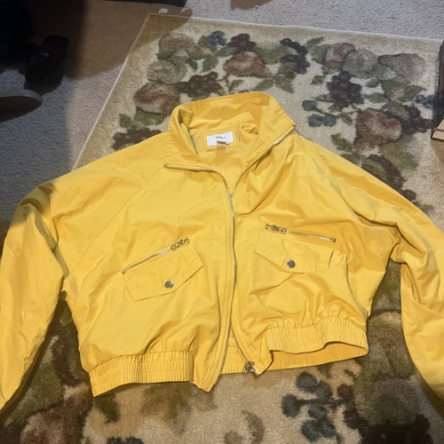 Women’s Yellow Forever 21 Bomber Windbreaker Jacket