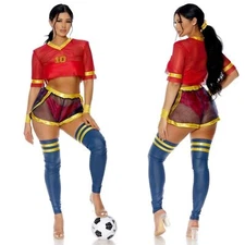 NEW Forplay Soccer Player Goals Sexy Costume 7 Piece Set S/M Yandy