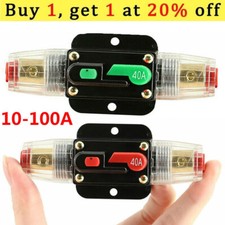 10A-100A AMP DC 12V Circuit Breaker Car Marine Stereo Audio Inline Replace Fuse