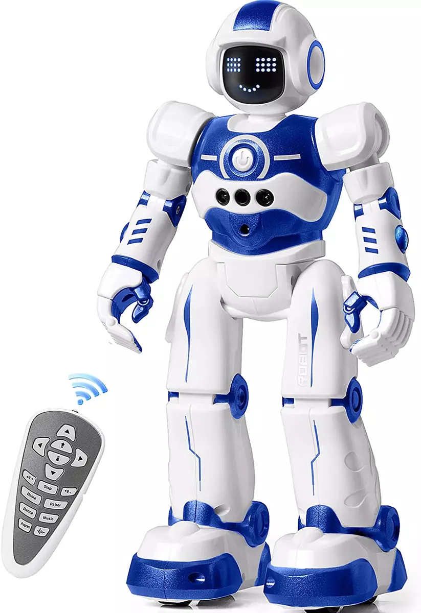 Robot Toys RC Robot for Kids Rechargeable Intelligent Programmable Robot  with Infrared Controller,Remote Control Robots Gesture Sensing Robot, Interactive Walking Singing Dancing 