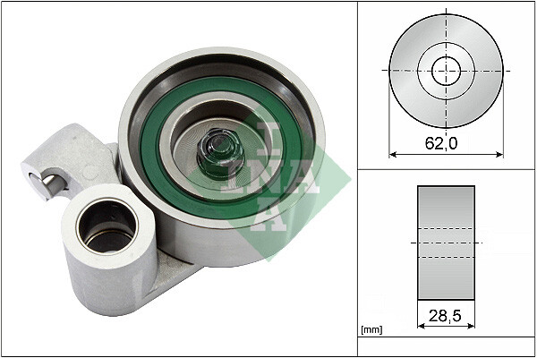 531 0215 20 INA Tensioner Pulley, timing belt for TOYOTA
