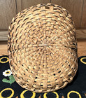 FARMHOUSE Antique Oak Primitive Fixed Handle Flower Gathering Basket Amish 1930s — photo 4