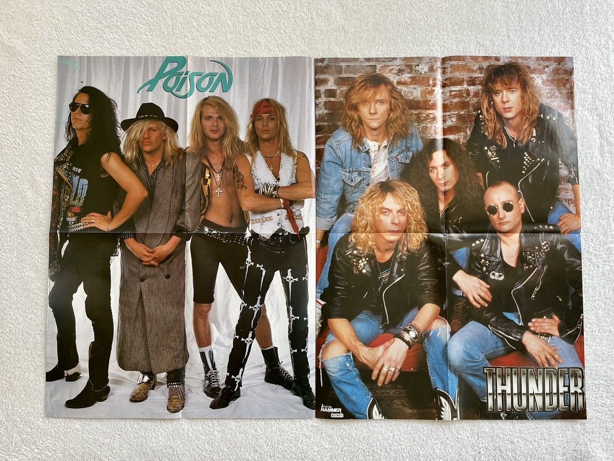 METALLICA 1990 HETFIELD ULRICH UK Poster Music Magazine 1990s