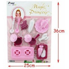 DINETTE 15 PCS POELE PLAQUE DE FEU NOURRITURE JOUET jeux d imitation cuisine Set