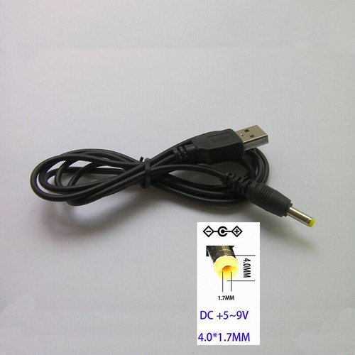 USB Male to DC Plug 4.0*1.7mm Power Adapter Cable Cord 80cm Charger for Sony PSP - Picture 7 of 11