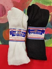 PHYSICIANS CHOICE Diabetic Socks Lot Of 6 Pr Black White Size 13-15 New In Pkg