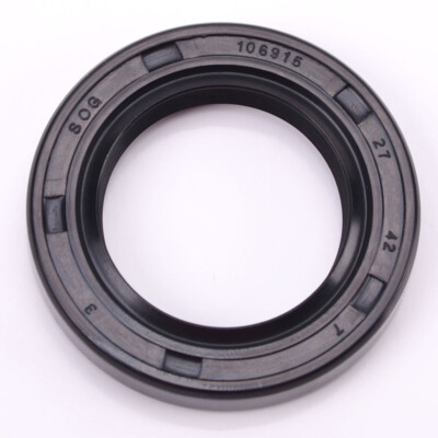 EAI Metric Oil Shaft Seal TC Type 27x42x7mm - Double Lip With Spring, Nitrile Rubber