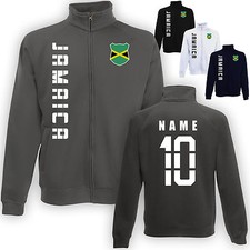 Jamaika Jamaica Sweatjacke Wunschname Nummer Jacke Trikot Weste WM-2022
