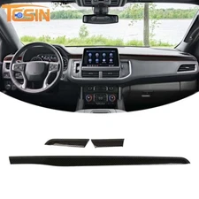 3pc Center Console Decor Trim Strip Cover For Chevy Suburban 20+/Tahoe/YUKON 21+