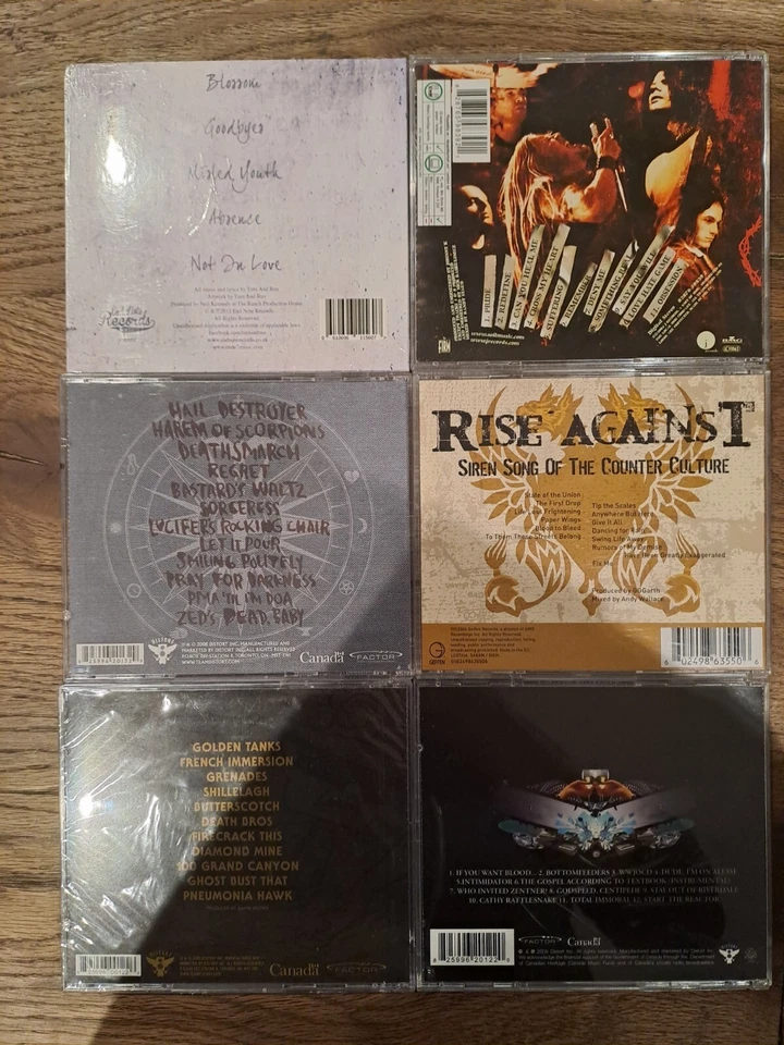 JOB LOT CD Cancer Bats Rise Against Soil Metal Hardcore Emo Rock VG++ Foto 3 de 3